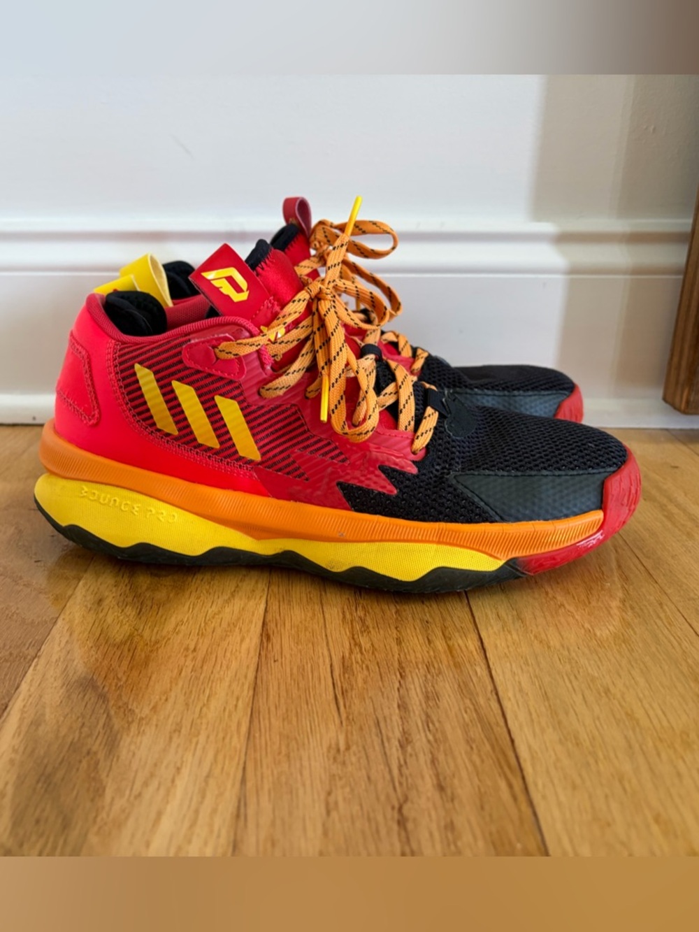 Adidas Dame 5 “Incredibles” Basketball Shoes Red/Yellow | Men’s Size 6.5